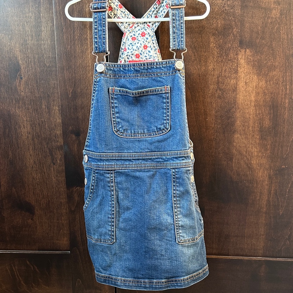 Denim Kids Overall Skirt